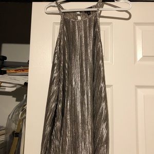 Torrid flowy metallic blouse